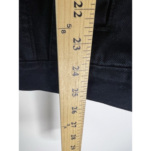 Vtg Y2K Reliq Denim Black Denim Trucker Jean Jacket L Skater Outdoor Classic - Picture 8 of 11